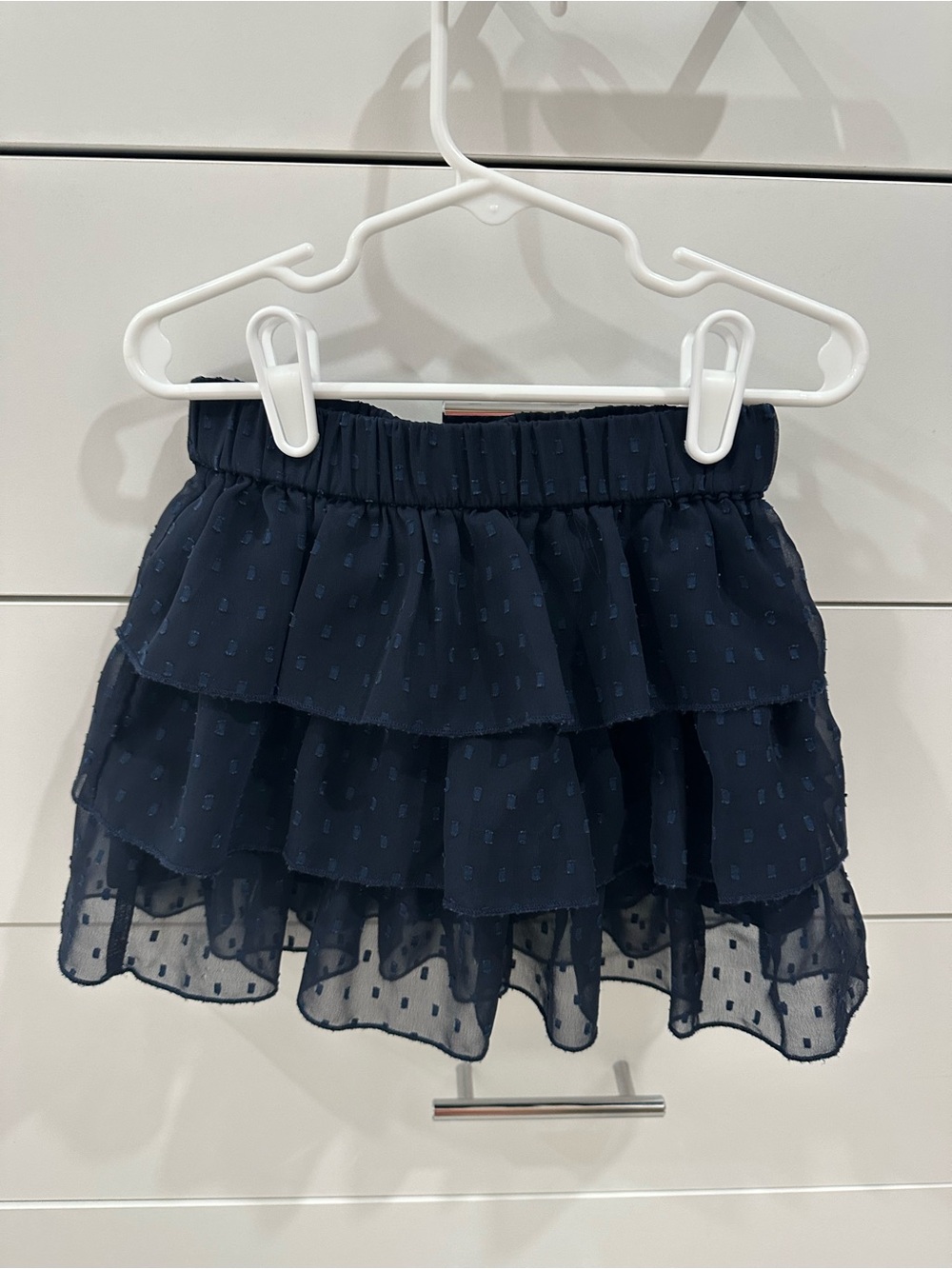 Gap Kids Girls Navy Tiered Ruffle Skirt Size Small